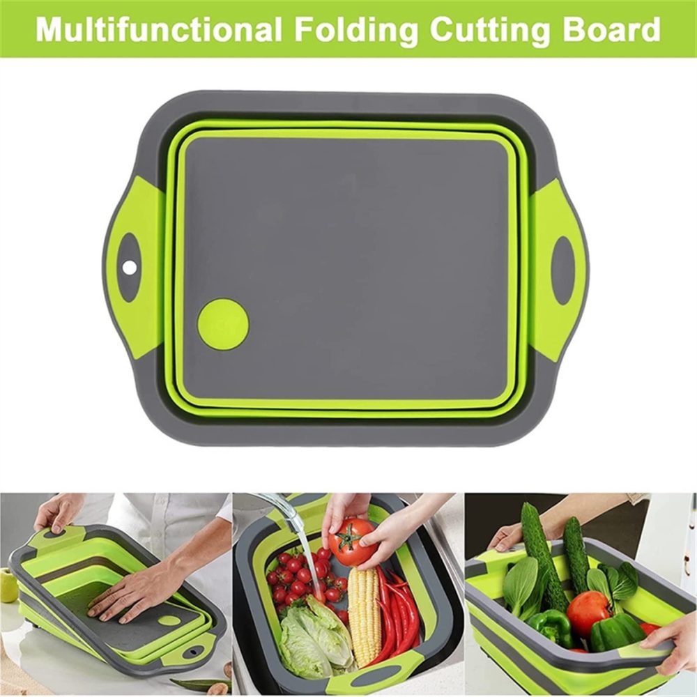Tabla Cocina Plegable Pileta Motorhome Casa Rodante Tres En Uno Verde - Imagen 6