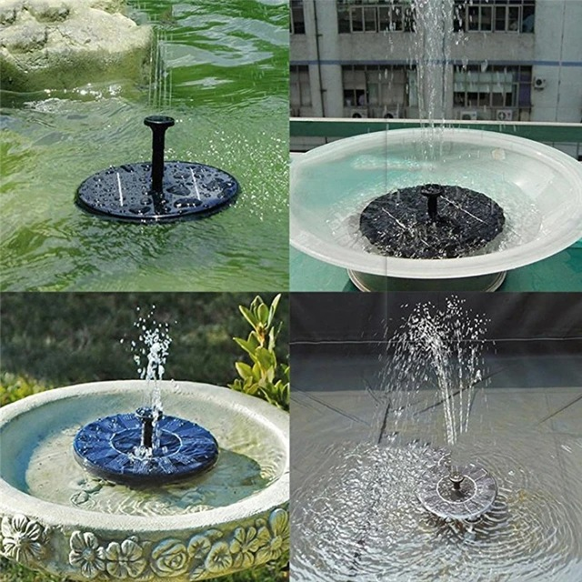 Bomba Solar Fuente Estanque Baño Pájaros Jardín Piscinas Negro - Imagen 5