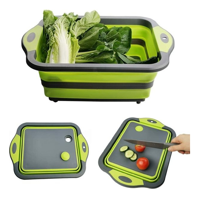 Tabla Cocina Plegable Pileta Motorhome Casa Rodante Tres En Uno Verde - Imagen 3