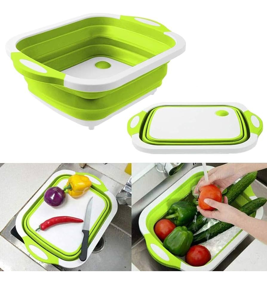 Tabla Cocina Plegable Pileta Motorhome Casa Rodante Tres En Uno Verde - Imagen 5