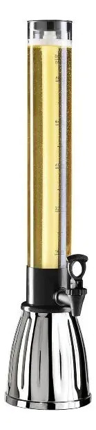 Dispensador De Cerveza 3 Lts. Oro Juguera Chopera Eventos Plateado