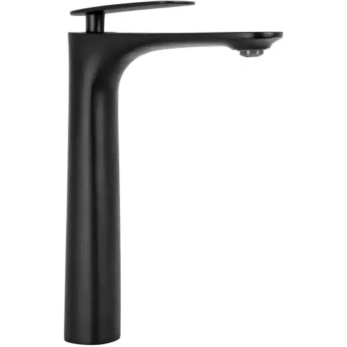 Baño Grifería Monocomando Negro Alto Recto Mesada Bacha Negro Mate