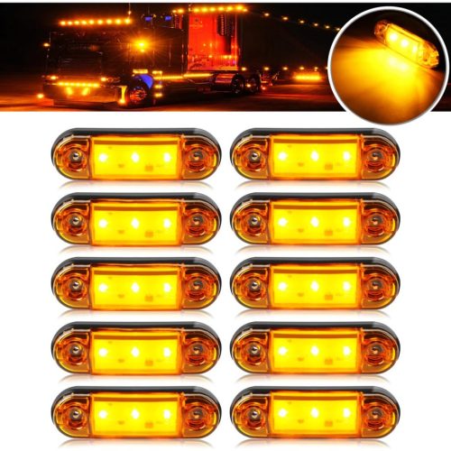 14 Unidades Farol Luz Foco Led 12v 24 V Camión Tráiler Zorra Ámbar