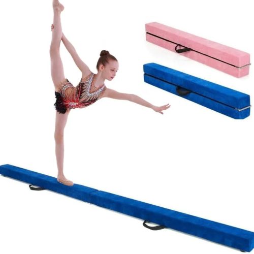 Barra Viga Equilibrio Plegable Gimnasia Artística Niños Rosa Chicle