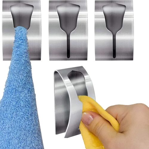 Toallero Mueca 4 Unidades Percha Para Toalla Baño Acero Acero