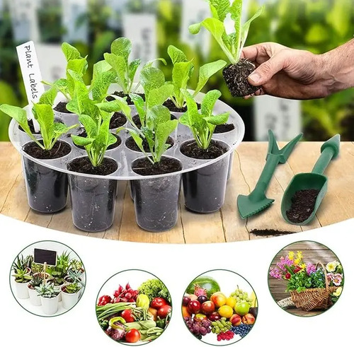 Cultivos Orgánicos Almacigueras Huerta Indoor Plantines - Imagen 2