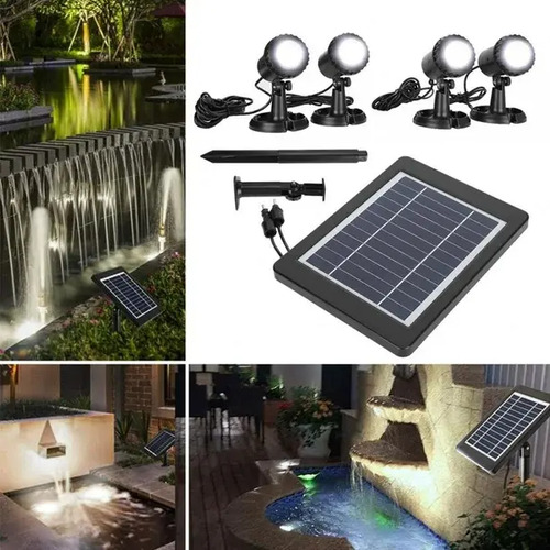 Lampara Solar X 4 Jardin Pergola Seguridad Led Excelente - Imagen 6