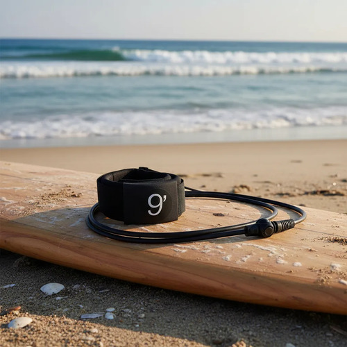 Leash Surf 9' Pies 7mm Grosor Doble Devanador Surfing - Imagen 4
