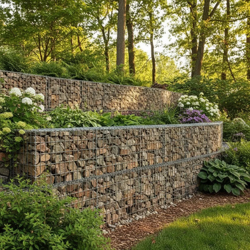 Gavión Muro Contención 200x100x50 Jardín Campo Portera Malla