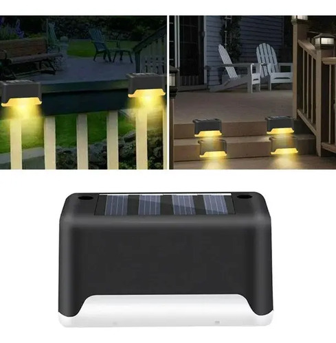 Lamparas Solar Jardin Deck Baranda Pasa Manos Escaleras