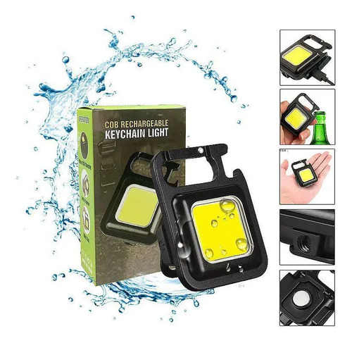 Linterna Llavero Destapador Recargable Camping Pesca Led