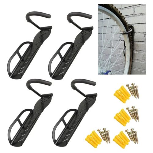 4 Soportes De Pared Para Bicicleta Con Gancho Green Valley Gris Oscuro
