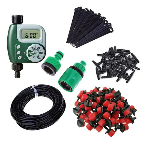 Kit Riego Green Valley 30 M 30 Pcs Automático Jardín