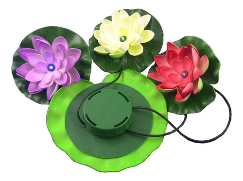 Lampara Solar Para Estanque, Piscina, Nenúfar Rgb