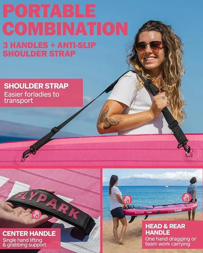 Paddle Board 11 Pies Surf Longboard Sup 200 Kg 2 Personas - Imagen 4