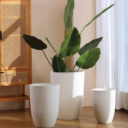Maceta De Resina Green Valley Osaka 47 X 34 Cm Blanco Osaka 47