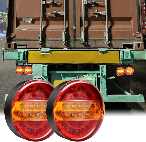 Farol Luz Grande 2 Uidades Led 12v 24v Camión Tráiler Zorra