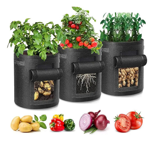 Maceta Plantas Huerta Grow 11 Litros Jardín Hortalizas - Imagen 5