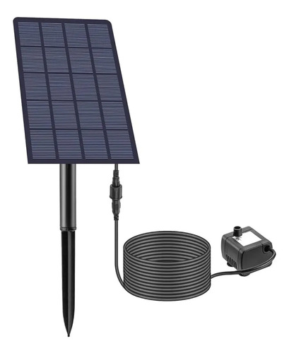 Bomba Solar Para Fuente Estanque Baño Pájaros Jardín