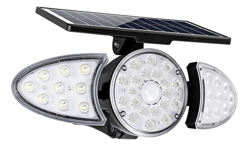 Lampara Triple Solar De Brazo 150w Jardín Fachada Seguridad - Imagen 7