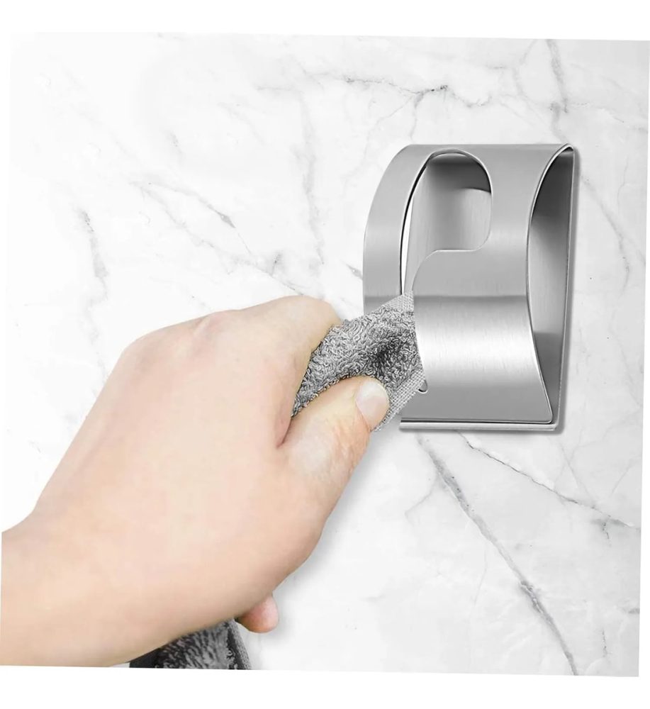 Toallero 4 Unidades Percha Para Toalla Baño Acero Metálico - Imagen 2