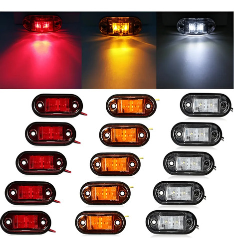 10 Unidades Farol Luz Foco Led 12v 24 V Camión Tráiler Zorra - Imagen 17