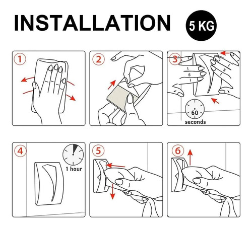 Toallero 5 Unidades Percha Para Toalla Baño Acero Repasador - Imagen 3