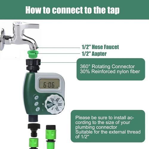 Riego Controlador Green Valley Timer Jardin - Imagen 5