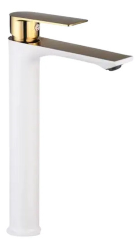 Baño Grifería Blanca Monocomando Alt Recto Para Mesada Bacha - Imagen 3