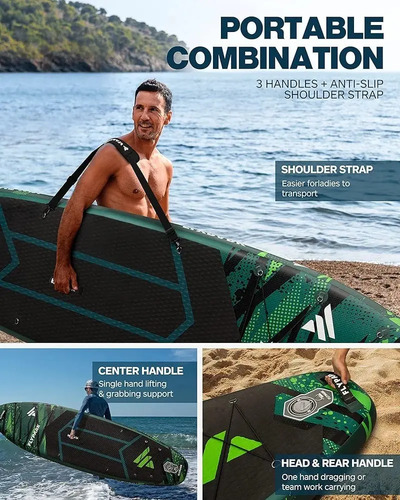 Paddle Board 11 Pies Surf Longboard Sup 200 Kg 2 Personas - Imagen 5