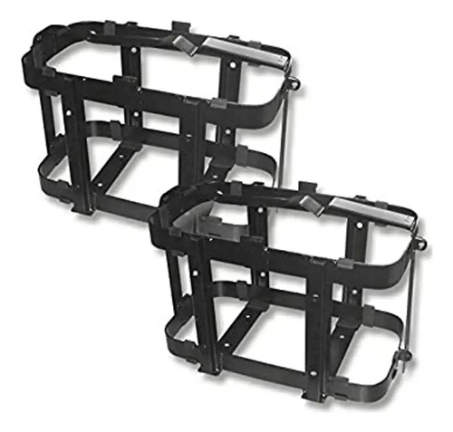 Soporte Jerry Can Mas Bidón Combustible 20l Metálico Negro - Imagen 8
