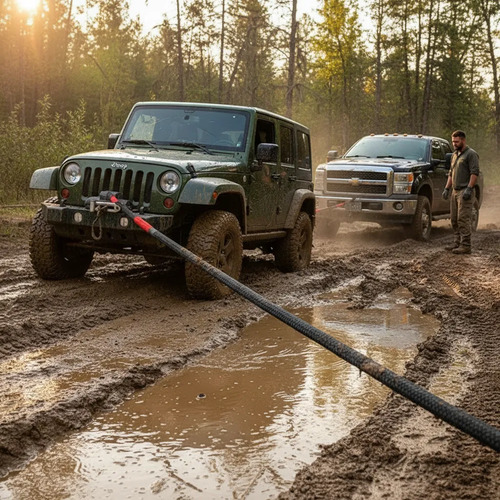 Remolque Cuerda Eslinga Cinética 12 Toneladas Off Road