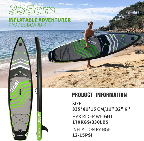 Paddle Board 11 Pies Surf Longboard Sup 150 Kg Excelente - Imagen 4