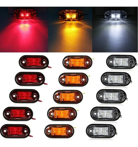 10 Unidades Farol Luz Foco Led 12v 24 V Camión Tráiler Zorra - Imagen 12