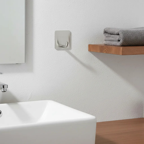 Toallero 2 Unidades Percha Para Toalla Baño Acero Repasador - Imagen 5
