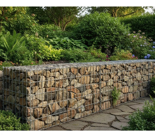 Gavión Muro Contención 100x30x30 Jardín Campo Portera Malla