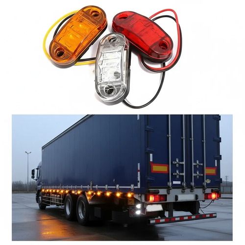 10 Unidades Farol Luz Foco Led 12v 24 V Camión Tráiler Zorra