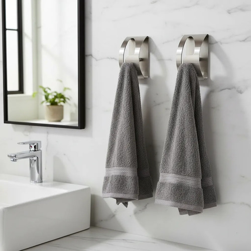 Toallero Mueca 2 Unidades Percha Para Toalla Baño Acero
