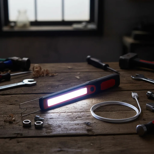 Linterna Lampara Recargable Camping Pesca Foco Mecánica Led