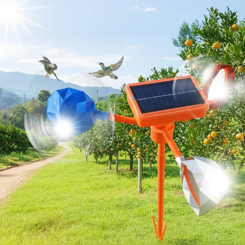 Espanta Pájaros Ahuyentador De Pájaros Solar Y Eólico - Imagen 7