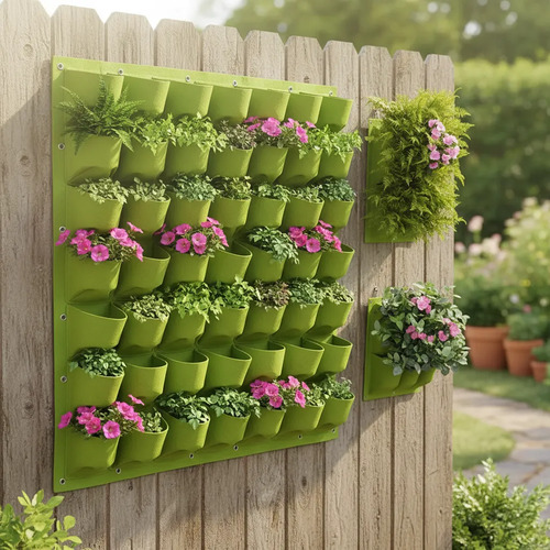 Jardín Vertical Geotextil 36 Bolsillos Maceta Plantas Huerta