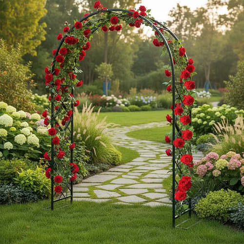 Pérgola Rosaleda Arcada Jazmín Jardín Plantas
