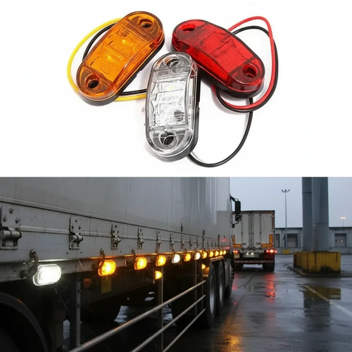 10 Unidades Farol Luz Foco Led 12v 24 V Camión Tráiler Zorra - Imagen 8
