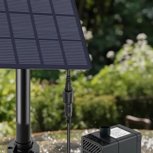Bomba Solar Para Fuente Estanque Baño Pájaros Jardín - Imagen 7