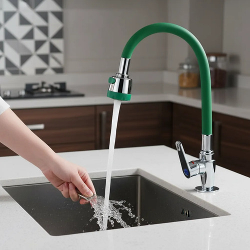 Grifería Solo Agua Fría Flexible Cocina Motorhome Mesada