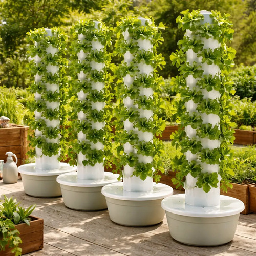 Green Valley Maceta Torre Hidroponica 5 Pisos 20 Plantas