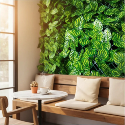 Hiedra Enredadera Artificial Ocre Otoñal 3 M X 1 M Hoja - Imagen 2