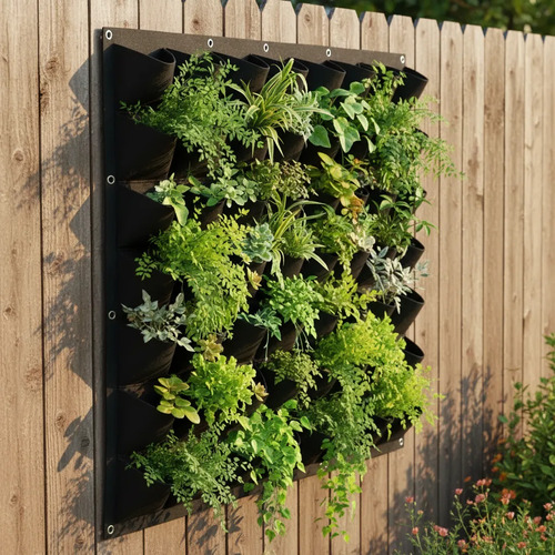 Jardín Vertical Geotextil 36 Bolsillos Maceta Plantas Huerta