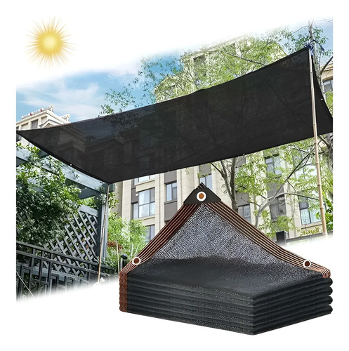 Toldo Con Ojales 4 M. X 3 M. Tela Sombra 90% Excelente