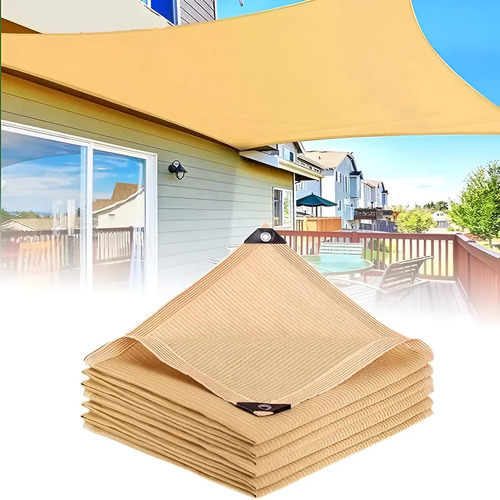 Toldo Con Ojales 3 M. X 3 M. Tela Sombra 90% Excelente